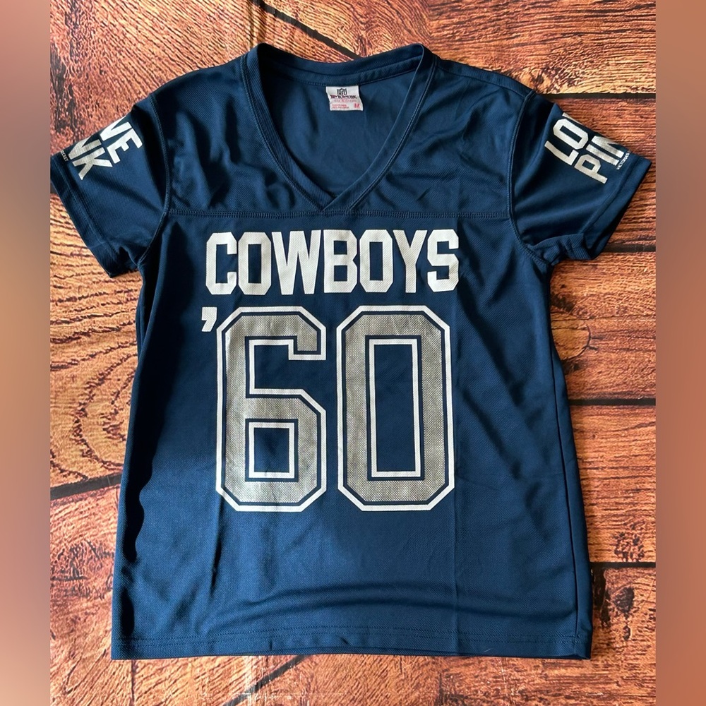 VICTORIA'S SECRET PINK Dallas Cowboys NFL Football Bling Jersey M Rare Exclusive - Picture 4 of 9